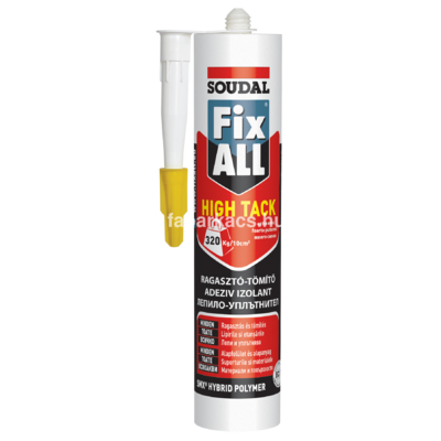 SOUDAL Fix ALL High Tack <br />ragasztó-tömítőanyag fehér 290 ml