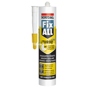 SOUDAL Fix ALL Turbo ragasztóanyag fehér 290 ml