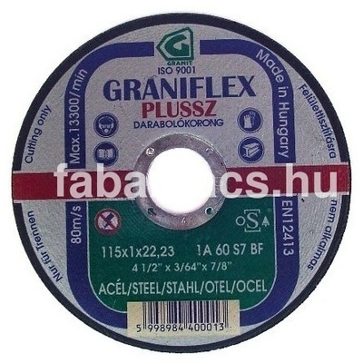 Fém vágókorong GRANIFLEX 115-ös