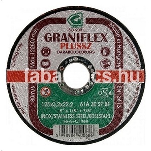 Fém vágókorong GRANIFLEX inox