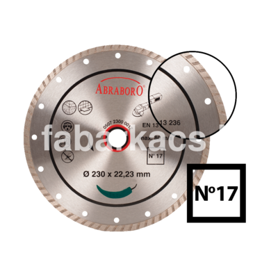 Gyémántvágó ABRABORO N°17 turbo 115×22,23