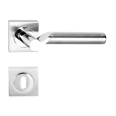 Kilincs VIVA kr&oacute;m-inox n&eacute;gyzetrozett&aacute;s