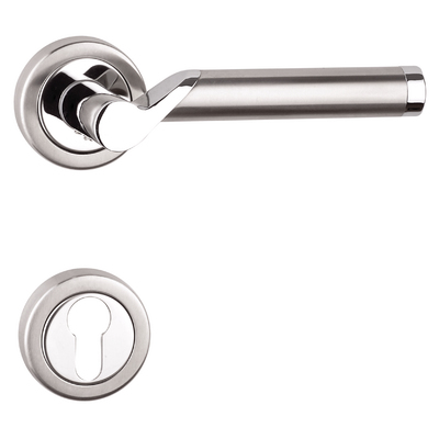 Kilincs VIVA kr&oacute;m-inox k&ouml;rrozett&aacute;s