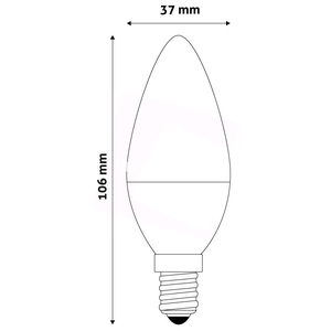 Izzó AVIDE SMART LED candle 5,5W RGB+W 2700K+távir