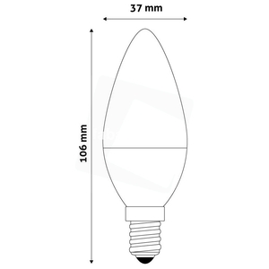 Izzó AVIDE SMART LED candle 5,5W RGB+W 2700K+WIFI