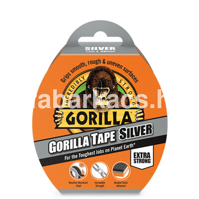 Ragasztószalag GORILLA Tape SILVER 11 m × 48 mm EXTRAerő