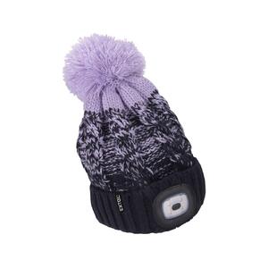 Munkavédelmi sapka EXTOL kötött+led lámpa pomponnal