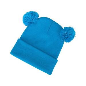 Munkavédelmi sapka EXTOL kötött+led lámpa kid kék