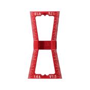 Asztalos fecskefark sablon alu